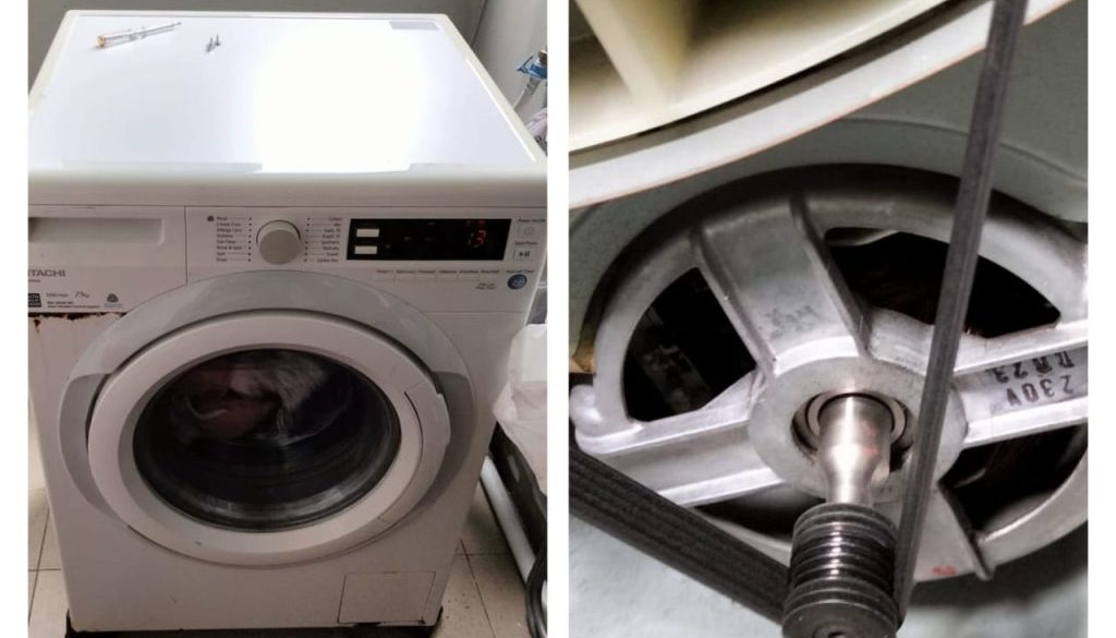 B&A 44 Supply And Replace New Roller Belt For Washing Machine