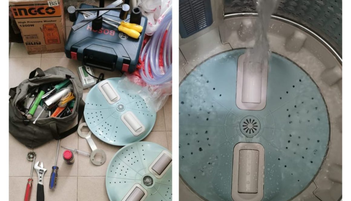 B&A 9 Supply And Replace New Washing Machine Base