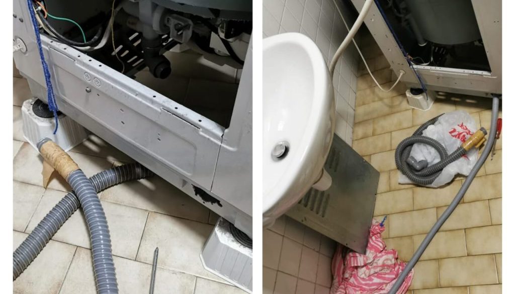 B&A 11 Supply And Replace New Drainage Pipe For Washing Machine